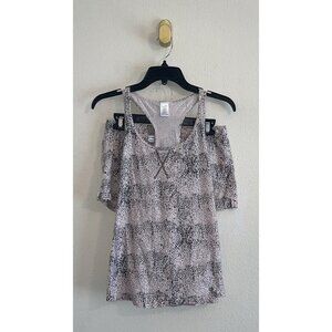 Calvin Klein Womens Sleepwear Racerback Tank and Shorts Pajama Set S Small Pink